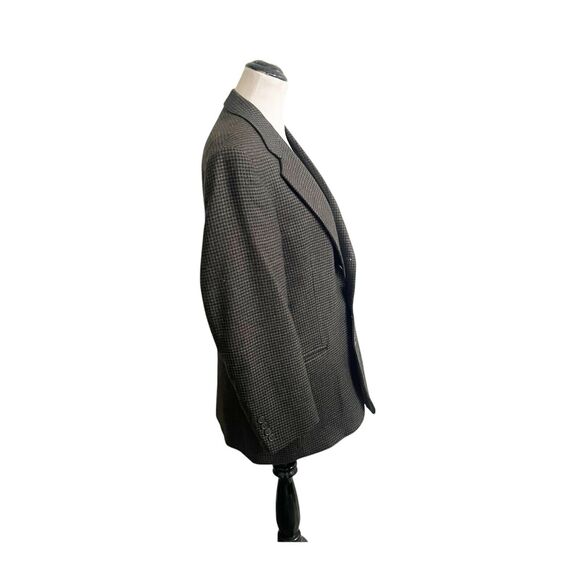 Vintage GianFranco Ruffini Men’s Houndstooth Blazer 100% Lambswool Size 38/Small - Picture 3 of 15
